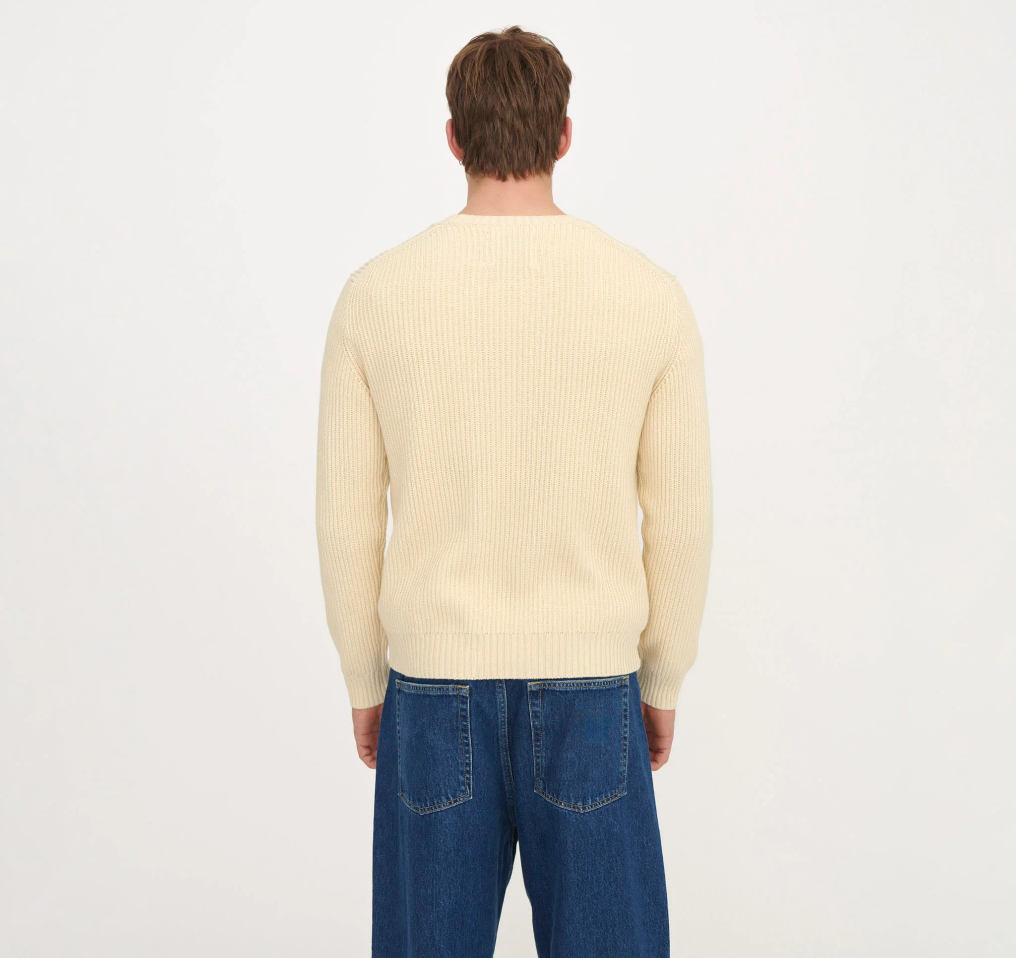 Soft Knit Chunky Crewneck Sweater - Image 3